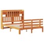 vidaXL Letto Libreria senza Materasso Marrone Cera 140x190 cm in Pino vidaXL Letto Libreria senza Materasso Marrone Cera 140x190 cm in Pino