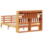 vidaXL Letto Libreria senza Materasso Marrone Cera 140x190 cm in Pino vidaXL Letto Libreria senza Materasso Marrone Cera 140x190 cm in Pino