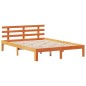 vidaXL Letto Libreria senza Materasso Marrone Cera 140x190 cm in Pino vidaXL Letto Libreria senza Materasso Marrone Cera 140x190 cm in Pino