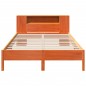 vidaXL Letto Libreria senza Materasso Marrone Cera 160x200 cm in Pino vidaXL Letto Libreria senza Materasso Marrone Cera 160x200 cm in Pino