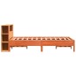 vidaXL Letto Libreria senza Materasso Marrone Cera 160x200 cm in Pino vidaXL Letto Libreria senza Materasso Marrone Cera 160x200 cm in Pino