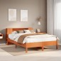 vidaXL Letto Libreria senza Materasso Marrone Cera 140x200 cm in Pino vidaXL Letto Libreria senza Materasso Marrone Cera 140x200 cm in Pino