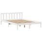 vidaXL Letto Libreria senza Materasso Bianco 135x190 cm Legno di Pino vidaXL Letto Libreria senza Materasso Bianco 135x190 cm Legno di Pino