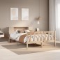 vidaXL Letto Libreria senza Materasso 150x200 cm in Legno di Pino