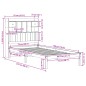 vidaXL Giroletto con Libreria senza Materasso 75x190 cm in Legno Pino vidaXL Giroletto con Libreria senza Materasso 75x190 cm in Legno Pino