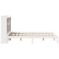 vidaXL Letto Libreria senza Materasso Bianco 120x200 cm Legno di Pino vidaXL Letto Libreria senza Materasso Bianco 120x200 cm Legno di Pino