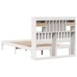 vidaXL Letto Libreria senza Materasso Bianco 120x200 cm Legno di Pino vidaXL Letto Libreria senza Materasso Bianco 120x200 cm Legno di Pino