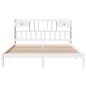 vidaXL Giroletto con Libreria senza Materasso 180x200 cm in Legno Pino
