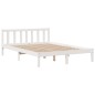 vidaXL Letto Libreria senza Materasso Bianco 140x190 cm Legno di Pino