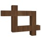 Set Mobili Porta TV 10 pz Rovere Marrone in Legno Multistrato Set Mobili Porta TV 10 pz Rovere Marrone in Legno Multistrato