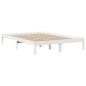 vidaXL Letto Libreria senza Materasso Bianco 160x200 cm Legno di Pino vidaXL Letto Libreria senza Materasso Bianco 160x200 cm Legno di Pino