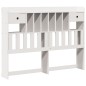vidaXL Letto Libreria senza Materasso Bianco 160x200 cm Legno di Pino vidaXL Letto Libreria senza Materasso Bianco 160x200 cm Legno di Pino