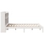 vidaXL Letto Libreria senza Materasso Bianco 160x200 cm Legno di Pino vidaXL Letto Libreria senza Materasso Bianco 160x200 cm Legno di Pino