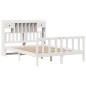 vidaXL Letto Libreria senza Materasso Bianco 160x200 cm Legno di Pino vidaXL Letto Libreria senza Materasso Bianco 160x200 cm Legno di Pino
