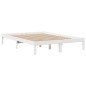 vidaXL Letto Libreria senza Materasso Bianco 140x190 cm Legno di Pino vidaXL Letto Libreria senza Materasso Bianco 140x190 cm Legno di Pino