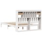 vidaXL Letto Libreria senza Materasso Bianco 140x190 cm Legno di Pino vidaXL Letto Libreria senza Materasso Bianco 140x190 cm Legno di Pino