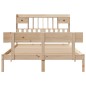 vidaXL Letto Libreria senza Materasso 140x190 cm in Legno di Pino vidaXL Letto Libreria senza Materasso 140x190 cm in Legno di Pino