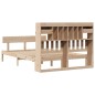 vidaXL Letto Libreria senza Materasso 140x190 cm in Legno di Pino vidaXL Letto Libreria senza Materasso 140x190 cm in Legno di Pino