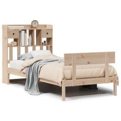 vidaXL Letto Libreria senza Materasso 100x200 cm in Legno di Pino