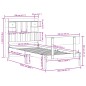 vidaXL Letto Libreria senza Materasso 100x200 cm in Legno di Pino vidaXL Letto Libreria senza Materasso 100x200 cm in Legno di Pino