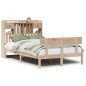 vidaXL Letto Libreria senza Materasso 120x200cm Legno Massello di Pino vidaXL Letto Libreria senza Materasso 120x200cm Legno Massello di Pino