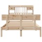 vidaXL Letto Libreria senza Materasso 120x200cm Legno Massello di Pino vidaXL Letto Libreria senza Materasso 120x200cm Legno Massello di Pino