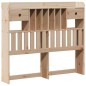 vidaXL Letto Libreria senza Materasso 120x200cm Legno Massello di Pino vidaXL Letto Libreria senza Materasso 120x200cm Legno Massello di Pino