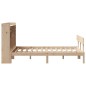 vidaXL Letto Libreria senza Materasso 120x200cm Legno Massello di Pino vidaXL Letto Libreria senza Materasso 120x200cm Legno Massello di Pino