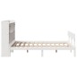 vidaXL Letto Libreria senza Materasso Bianco 160x200 cm Legno di Pino vidaXL Letto Libreria senza Materasso Bianco 160x200 cm Legno di Pino