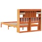 vidaXL Letto Libreria senza Materasso Marrone Cera 120x190 cm in Pino vidaXL Letto Libreria senza Materasso Marrone Cera 120x190 cm in Pino