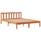 vidaXL Letto Libreria senza Materasso Marrone Cera 150x200 cm in Pino vidaXL Letto Libreria senza Materasso Marrone Cera 150x200 cm in Pino