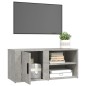 Mobili TV 2 pz Grigio Cemento 80x31,5x36 cm Legno Multistrato Mobili TV 2 pz Grigio Cemento 80x31,5x36 cm Legno Multistrato