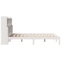 vidaXL Letto Libreria senza Materasso Bianco 140x200 cm Legno di Pino vidaXL Letto Libreria senza Materasso Bianco 140x200 cm Legno di Pino