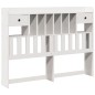 vidaXL Letto Libreria senza Materasso Bianco 140x200 cm Legno di Pino vidaXL Letto Libreria senza Materasso Bianco 140x200 cm Legno di Pino