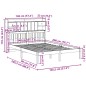 vidaXL Letto Libreria senza Materasso Bianco 140x200 cm Legno di Pino vidaXL Letto Libreria senza Materasso Bianco 140x200 cm Legno di Pino