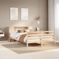 vidaXL Letto Libreria senza Materasso 135x190 cm in Legno di Pino vidaXL Letto Libreria senza Materasso 135x190 cm in Legno di Pino