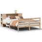 vidaXL Letto Libreria senza Materasso 135x190 cm in Legno di Pino vidaXL Letto Libreria senza Materasso 135x190 cm in Legno di Pino