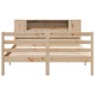vidaXL Letto Libreria senza Materasso 135x190 cm in Legno di Pino vidaXL Letto Libreria senza Materasso 135x190 cm in Legno di Pino
