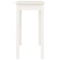 Tavolo Consolle Bianco 80x40x75 cm in Legno Massello di Pino Tavolo Consolle Bianco 80x40x75 cm in Legno Massello di Pino