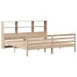 vidaXL Letto Libreria senza Materasso 200x200 cm in Legno di Pino vidaXL Letto Libreria senza Materasso 200x200 cm in Legno di Pino