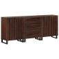 vidaXL Credenze 3 pz 60x34x75 cm in Legno Massello di Mango vidaXL Credenze 3 pz 60x34x75 cm in Legno Massello di Mango