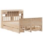 vidaXL Letto Libreria senza Materasso 160x200 cm in Legno di Pino vidaXL Letto Libreria senza Materasso 160x200 cm in Legno di Pino