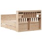 vidaXL Letto Libreria senza Materasso 160x200 cm in Legno di Pino vidaXL Letto Libreria senza Materasso 160x200 cm in Legno di Pino