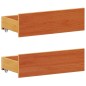 vidaXL Letto Libreria senza Materasso Marrone Cera 150x200 cm in Pino vidaXL Letto Libreria senza Materasso Marrone Cera 150x200 cm in Pino