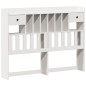 vidaXL Letto Libreria senza Materasso Bianco 140x200 cm Legno di Pino vidaXL Letto Libreria senza Materasso Bianco 140x200 cm Legno di Pino