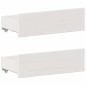 vidaXL Letto Libreria senza Materasso Bianco 140x200 cm Legno di Pino vidaXL Letto Libreria senza Materasso Bianco 140x200 cm Legno di Pino