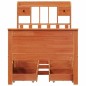 vidaXL Letto Libreria senza Materasso Marrone Cera 100x200 cm in Pino vidaXL Letto Libreria senza Materasso Marrone Cera 100x200 cm in Pino