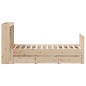vidaXL Letto Libreria senza Materasso 135x190 cm in Legno di Pino vidaXL Letto Libreria senza Materasso 135x190 cm in Legno di Pino