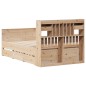 vidaXL Letto Libreria senza Materasso 135x190 cm in Legno di Pino vidaXL Letto Libreria senza Materasso 135x190 cm in Legno di Pino