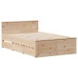vidaXL Letto Libreria senza Materasso 135x190 cm in Legno di Pino vidaXL Letto Libreria senza Materasso 135x190 cm in Legno di Pino